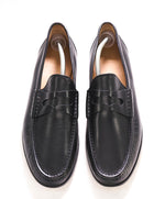 BALLY - Penny Strap Black Slip-On Round Toe Loafers - 12 US (11 UK)