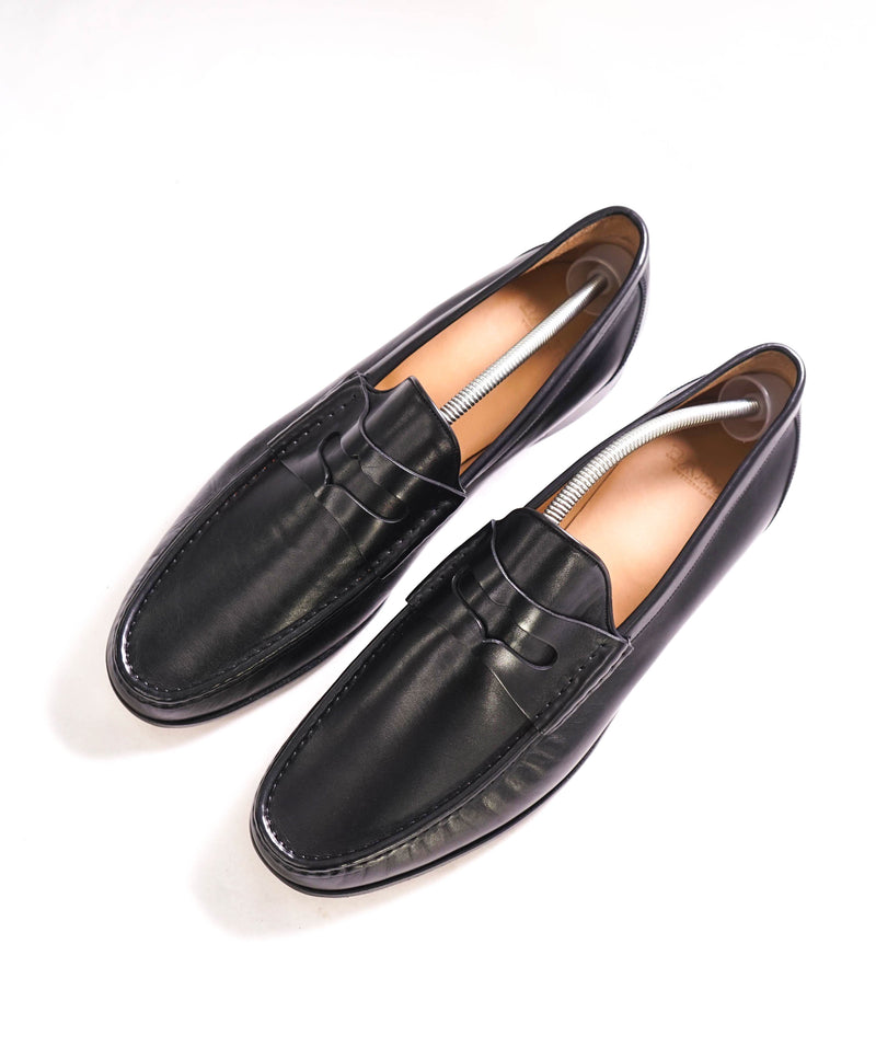 BALLY - Penny Strap Black Slip-On Round Toe Loafers - 12 US (11 UK)