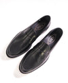 TOD’S - “Boston” Black Patina Logo Embossed Vamp Penny Loafers - 8.5 US (7.5 IT)