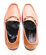 $850 SALVATORE FERRAGAMO - “GRANDIOSO" Gancini Bit Loafer Brown Leather - 8.5 EE