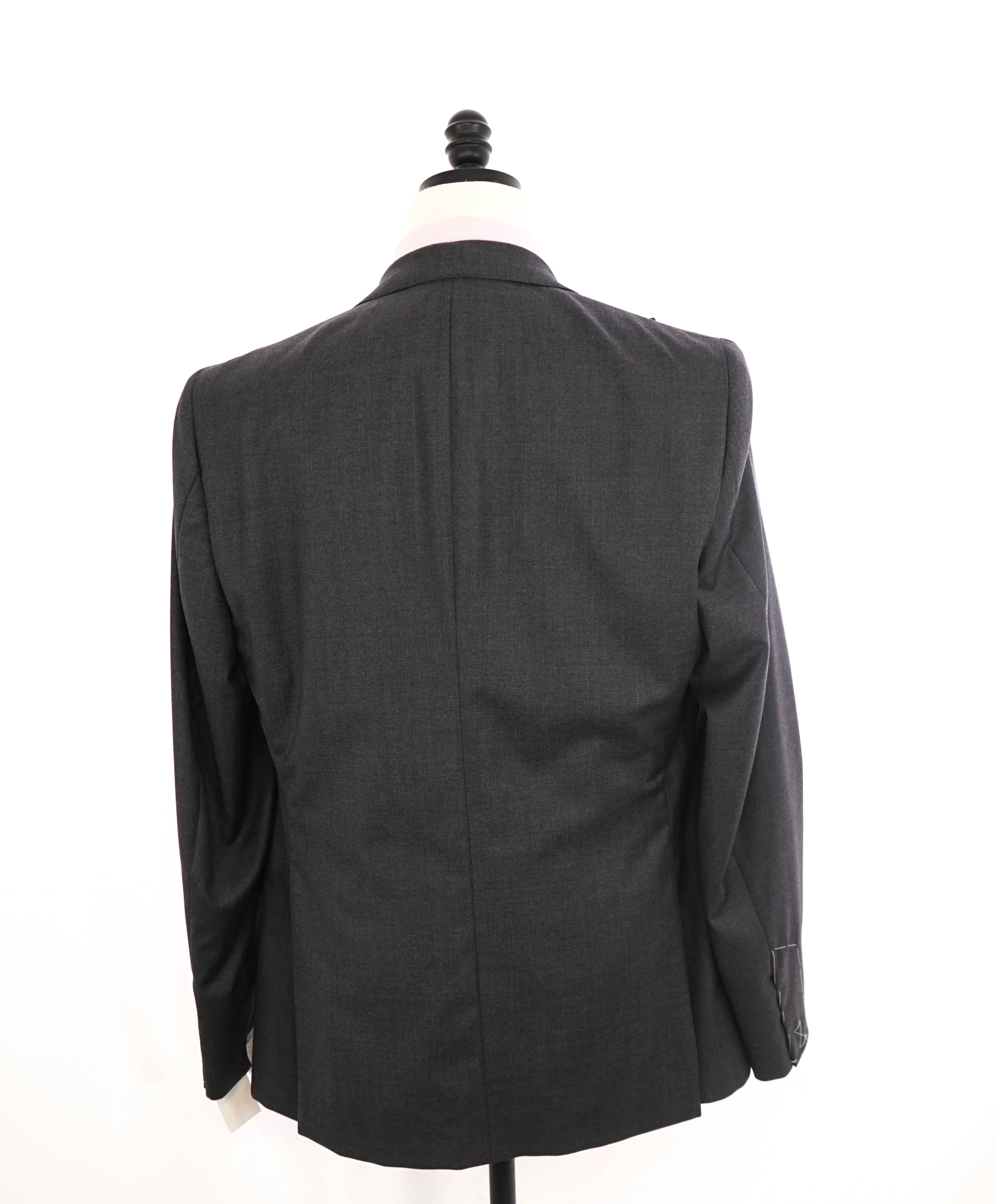 $2,295 PHINEAS COLE by Paul Stuart - Gray *SIDE TAB* 1-Btn Peak Lapel Suit - 44L