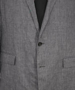 $2,695 RALPH LAUREN PURPLE LABEL - *CLOSET STAPLE* Gray LINEN Blazer - 44L