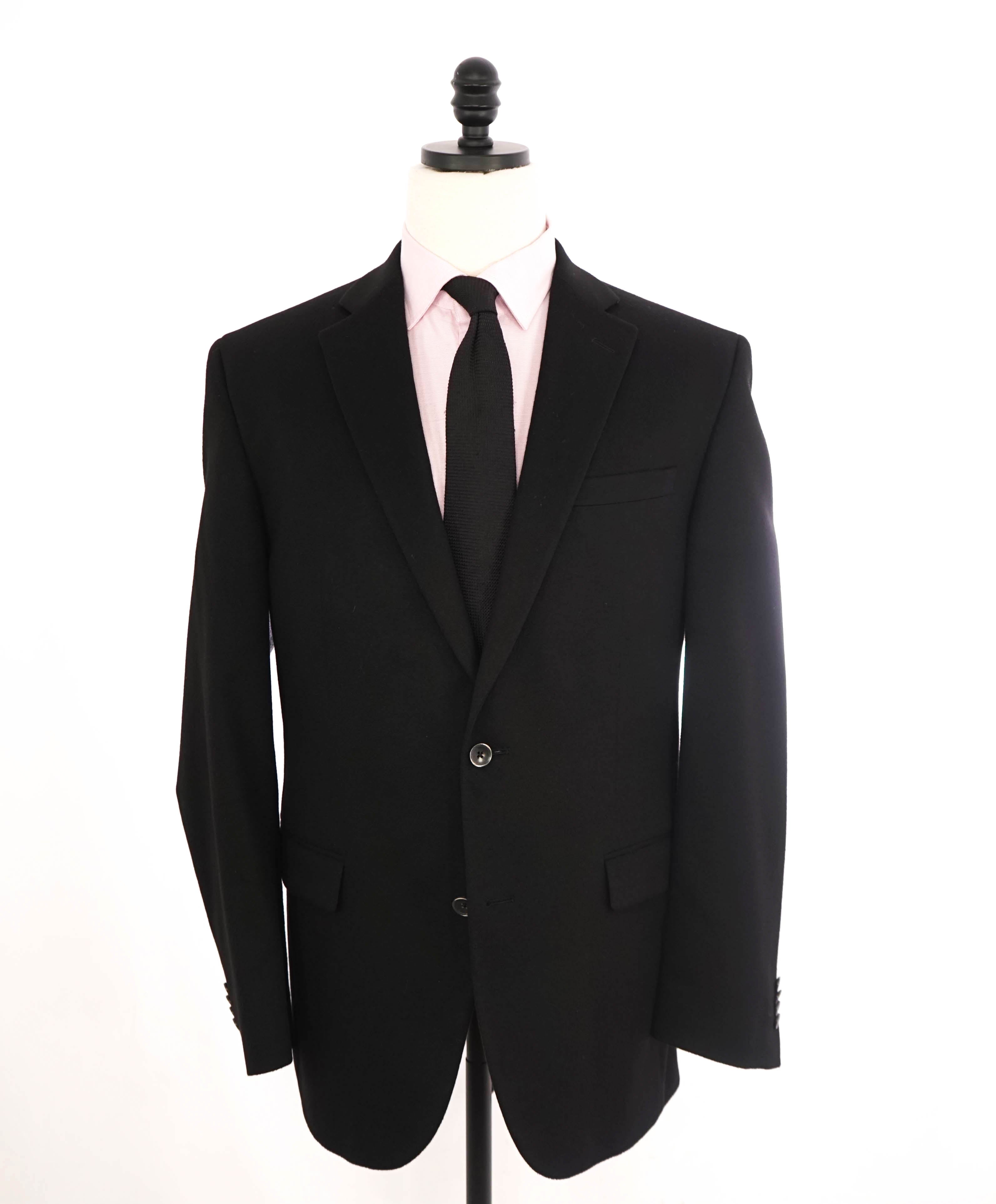 $1,295 SAKS FIFTH AVENUE / LORO PIANA- 100% Cashmere Black Blazer- 44L