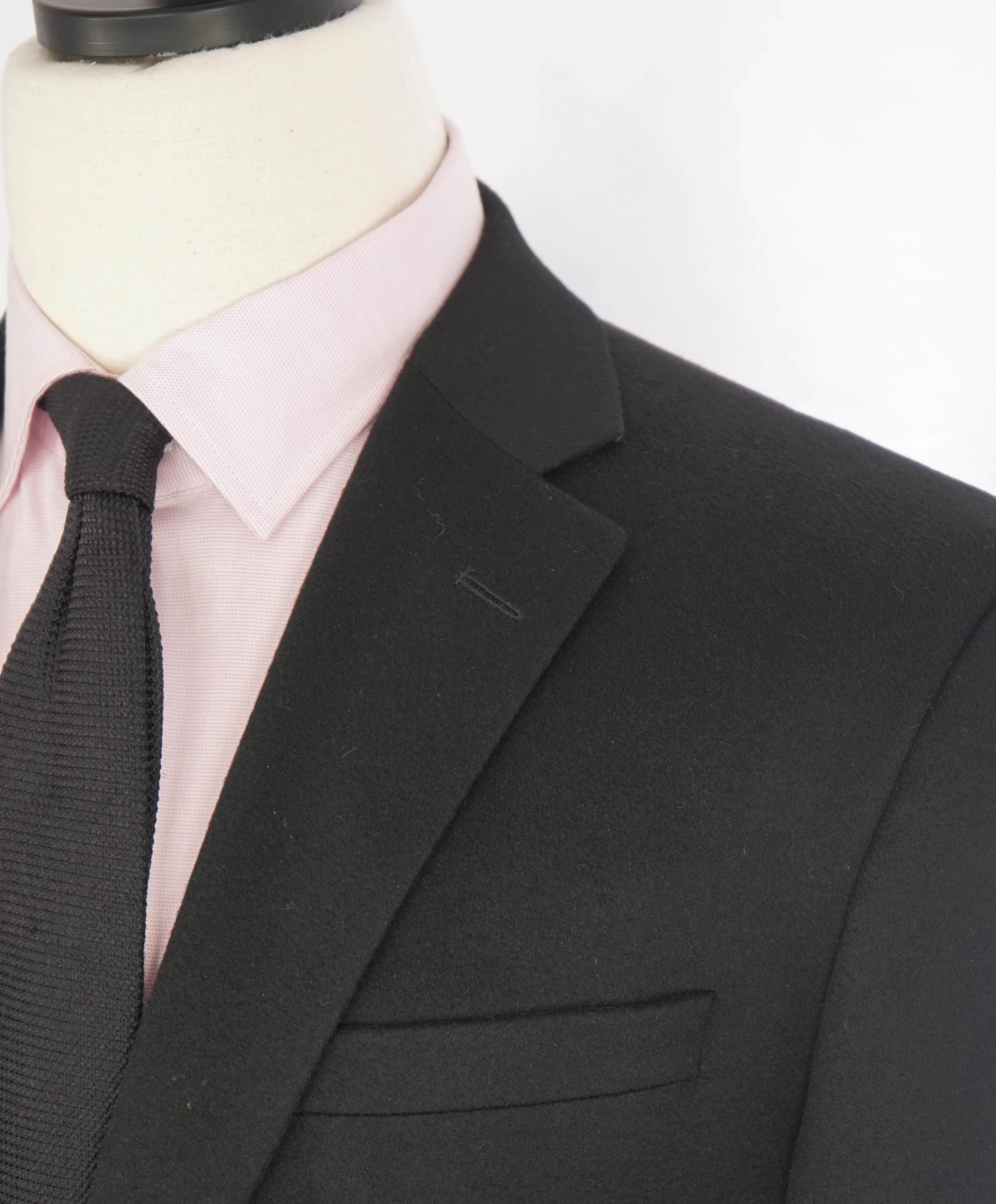 $1,295 SAKS FIFTH AVENUE / LORO PIANA- 100% Cashmere Black Blazer- 44L