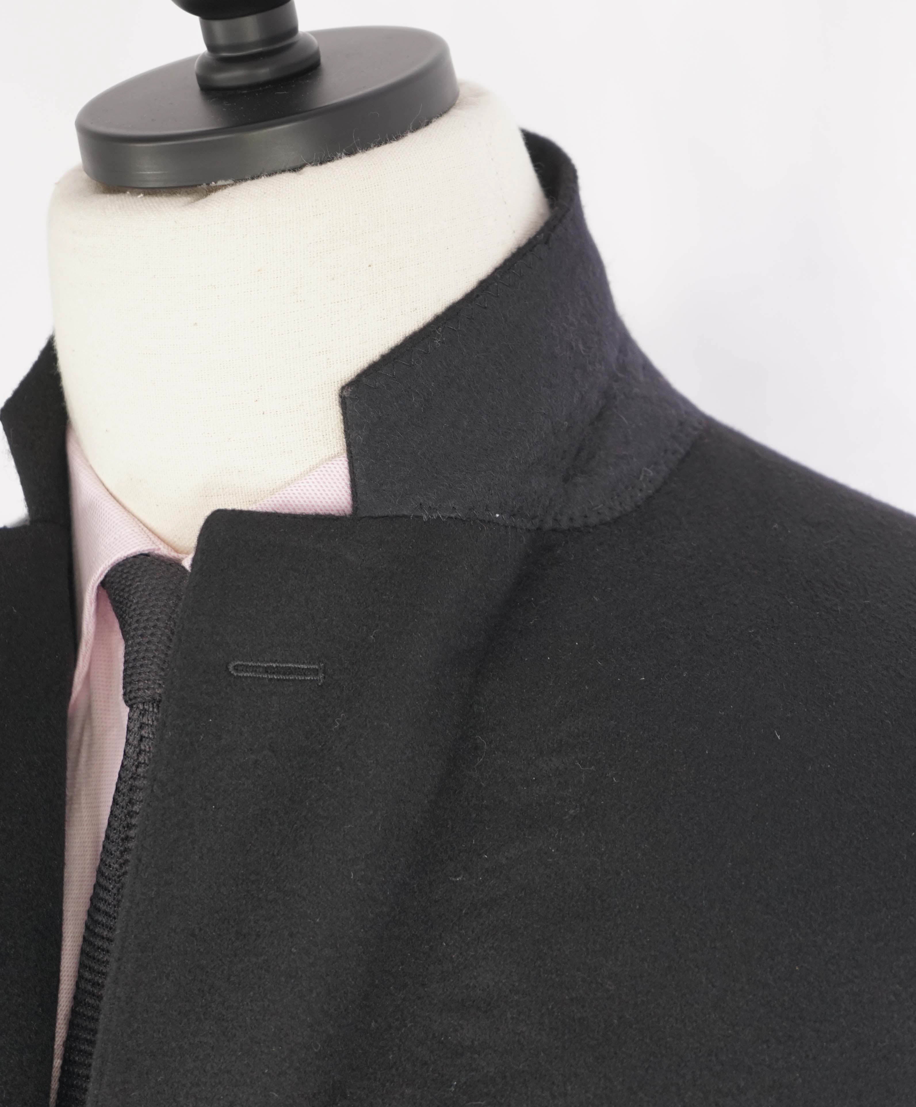 $1,295 SAKS FIFTH AVENUE / LORO PIANA- 100% Cashmere Black Blazer- 44L