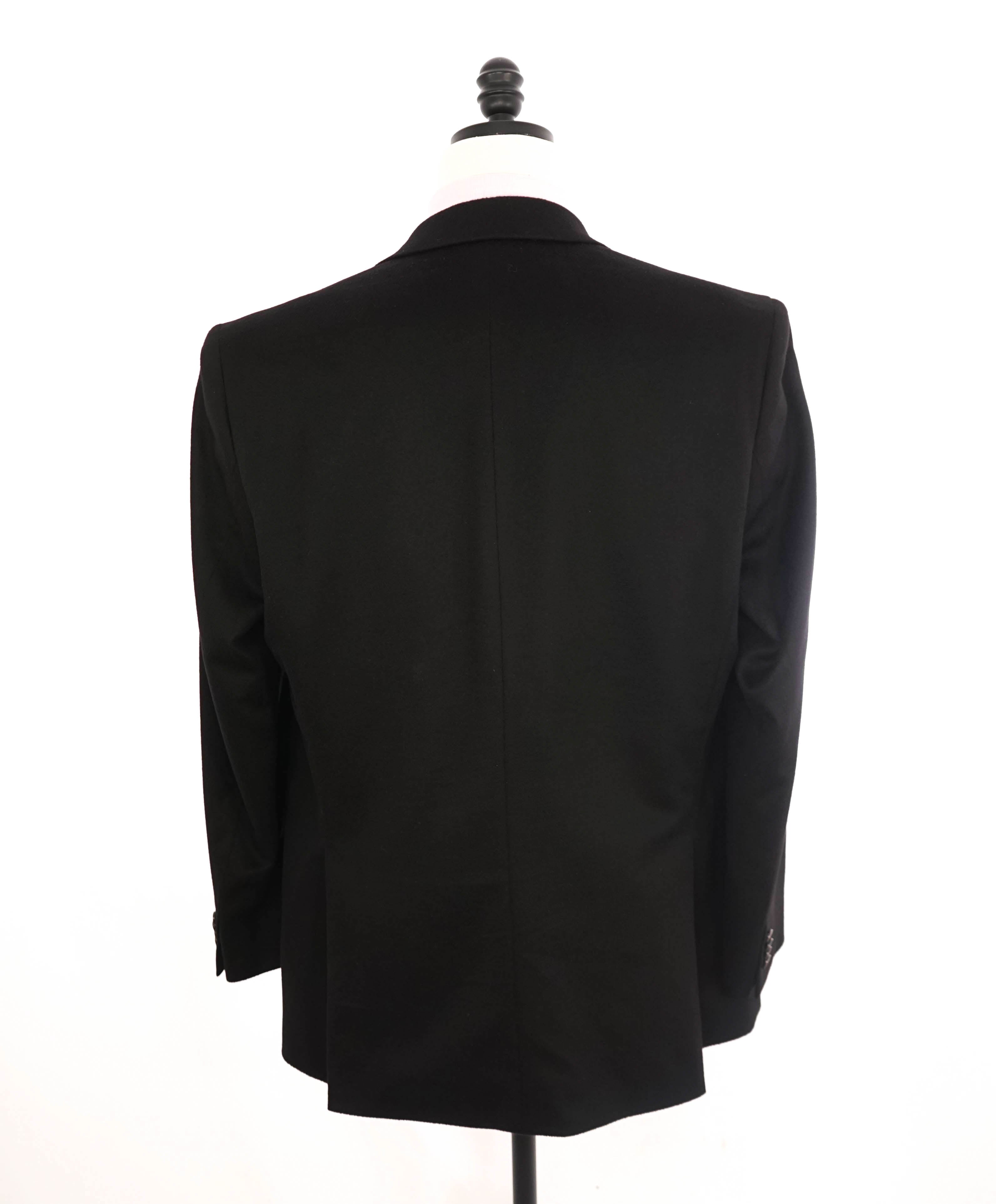 $1,295 SAKS FIFTH AVENUE / LORO PIANA- 100% Cashmere Black Blazer- 44L