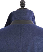 $3,995 ERMENEGILDO ZEGNA - Royal Blue CASHMERE/SILK Car Coat Jacket - 44R (XL)