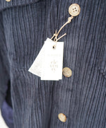 $795 ELEVENTY PLATINUM - CORDUROY Navy Cotton Shirt Jacket Coat - XL