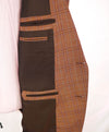 $3,495 ERMENEGILDO ZEGNA -"LANA SUPERFINE" Orange Check Plaid Blazer - 52R US