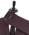 $3,295 ERMENEGILDO ZEGNA -“LEGGERISSIMO" SILK BURGUNDY Red Suit - 42R 34W