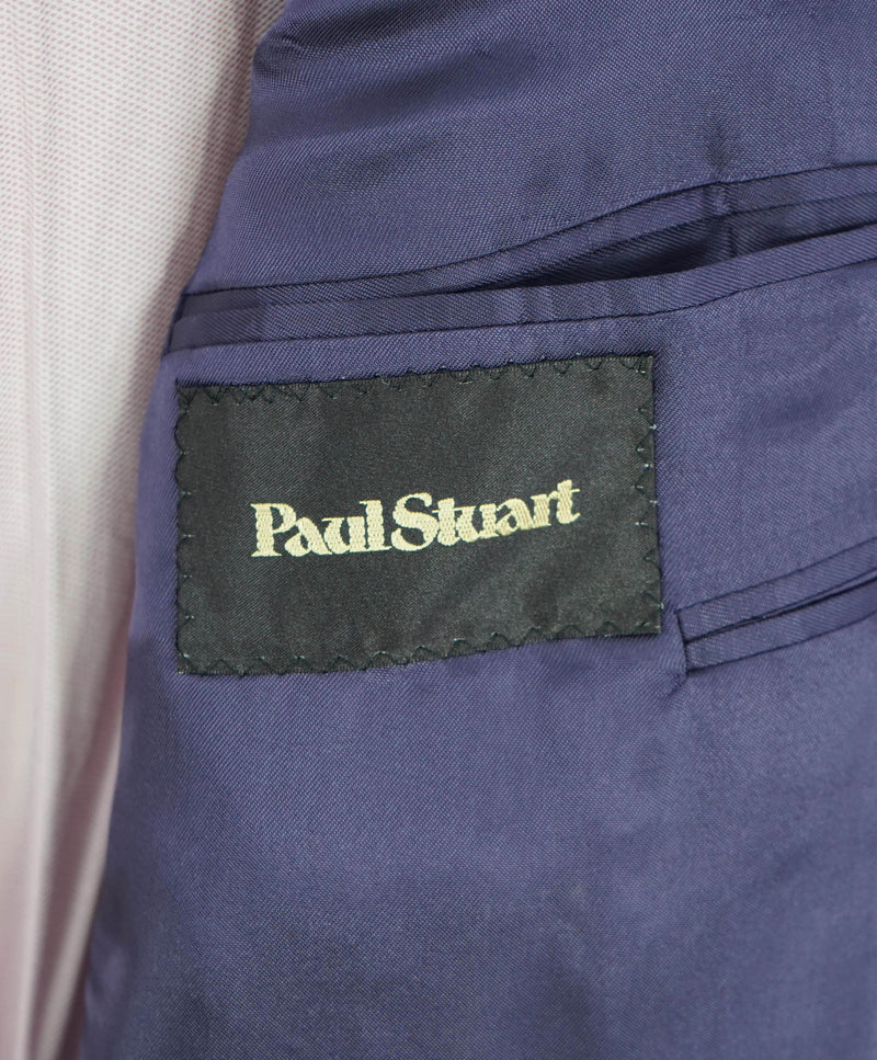 $2,695 PAUL STUART - Navy PURE CASHMERE 2-Btn Blazer - 46R