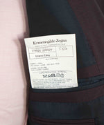 $3,295 ERMENEGILDO ZEGNA -“LEGGERISSIMO" SILK BURGUNDY Red Suit - 42R 34W