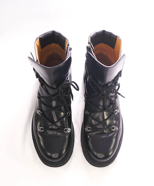 $1,295 SALVATORE FERRAGAMO - "ELIMO" Combat Style Boots - 9 M US (WOMEN)