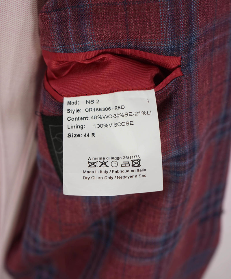 LORO PIANA -"Summertime" For SAKS 5TH AVE Linen/Wool/Silk Pink Red Blazer- 44R