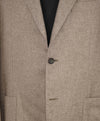 $2,395 CANALI - "KEI" CASHMERE / SILK Neutral Brown Coat / Blazer - 44R