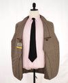 $2,395 CANALI - "KEI" CASHMERE / SILK Neutral Brown Coat / Blazer - 44R