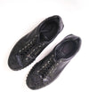 $1,295 SALVATORE FERRAGAMO - *Rhinoceros* Black CROCODILE Gancini Sneaker - 14 M