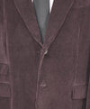 ELEVENTY - By ERMENEGILDO ZEGNA "CASHMERE CORDUROY" Brown Suit - 46 US