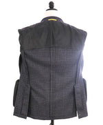 $1,895 CANALI - "KEI" Gray Blue Glen Plaid Check Unlined Summer Wool Blazer - 38R