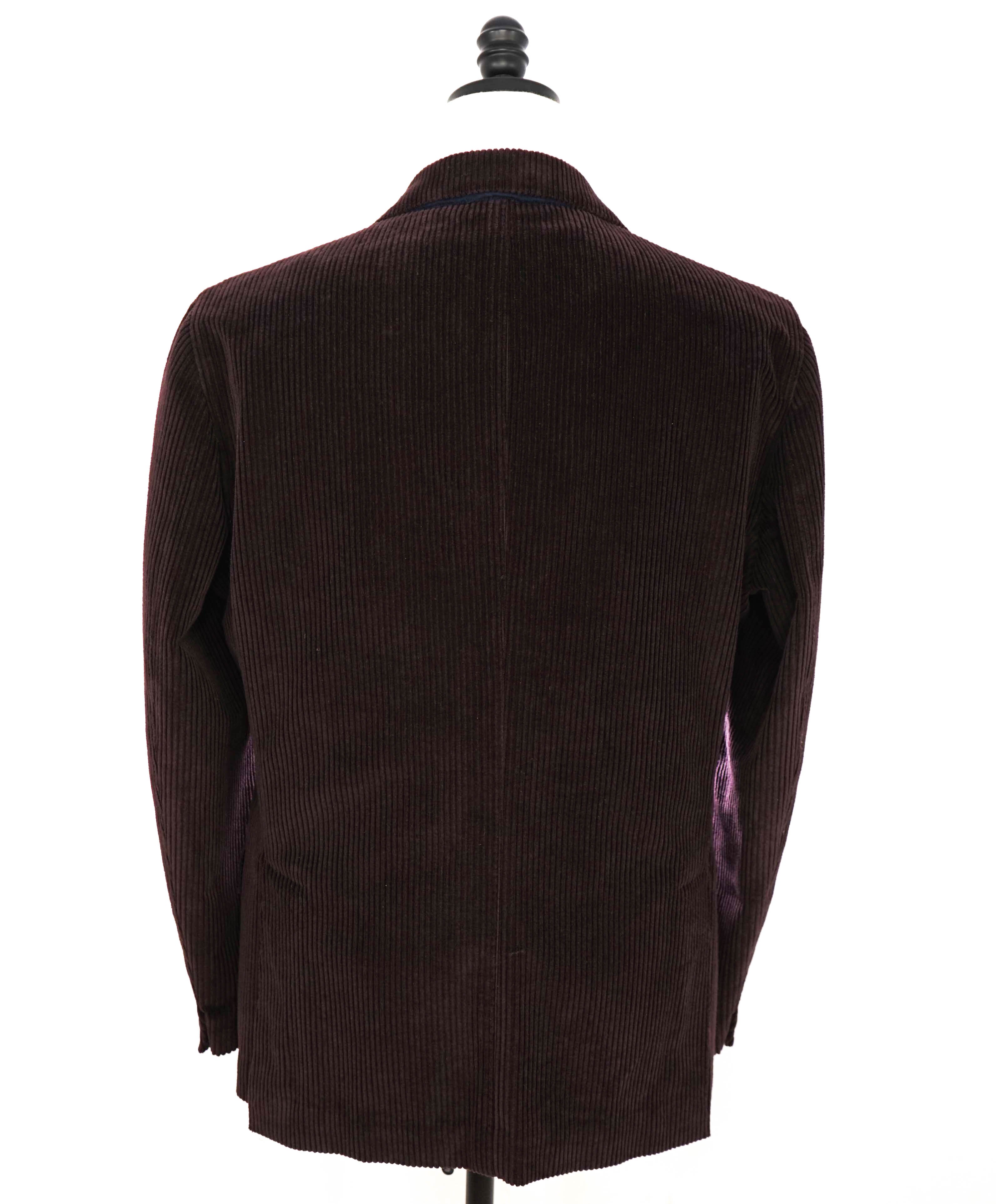 ELEVENTY - By ERMENEGILDO ZEGNA "CASHMERE CORDUROY" Brown Suit - 46 US