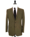 $3,495 RALPH LAUREN PURPLE LABEL - Solid Green *SIDE TAB* Suit - 38R