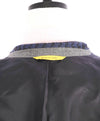 $1,895 CANALI - "KEI" Navy Blue Houndstooth Unlined Thick Wool Blazer - 38R