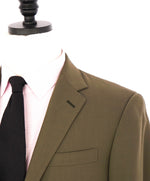 $3,495 RALPH LAUREN PURPLE LABEL - Solid Green *SIDE TAB* Suit - 38R