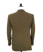 $3,495 RALPH LAUREN PURPLE LABEL - Solid Green *SIDE TAB* Suit - 38R