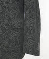 $1,895 ETRO - Black Paisley Contrast Collar Dinner Tuxedo Jacket Blazer - 44R