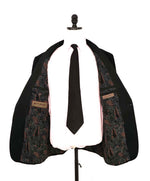 $1,895 ETRO - Black Paisley Contrast Collar Dinner Tuxedo Jacket Blazer - 44R