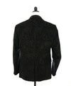 $1,895 ETRO - Black Paisley Contrast Collar Dinner Tuxedo Jacket Blazer - 44R