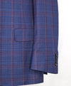 $1,895 CANALI - "KEI" Pink & Blue Pure Wool Textured Blazer - 46R US