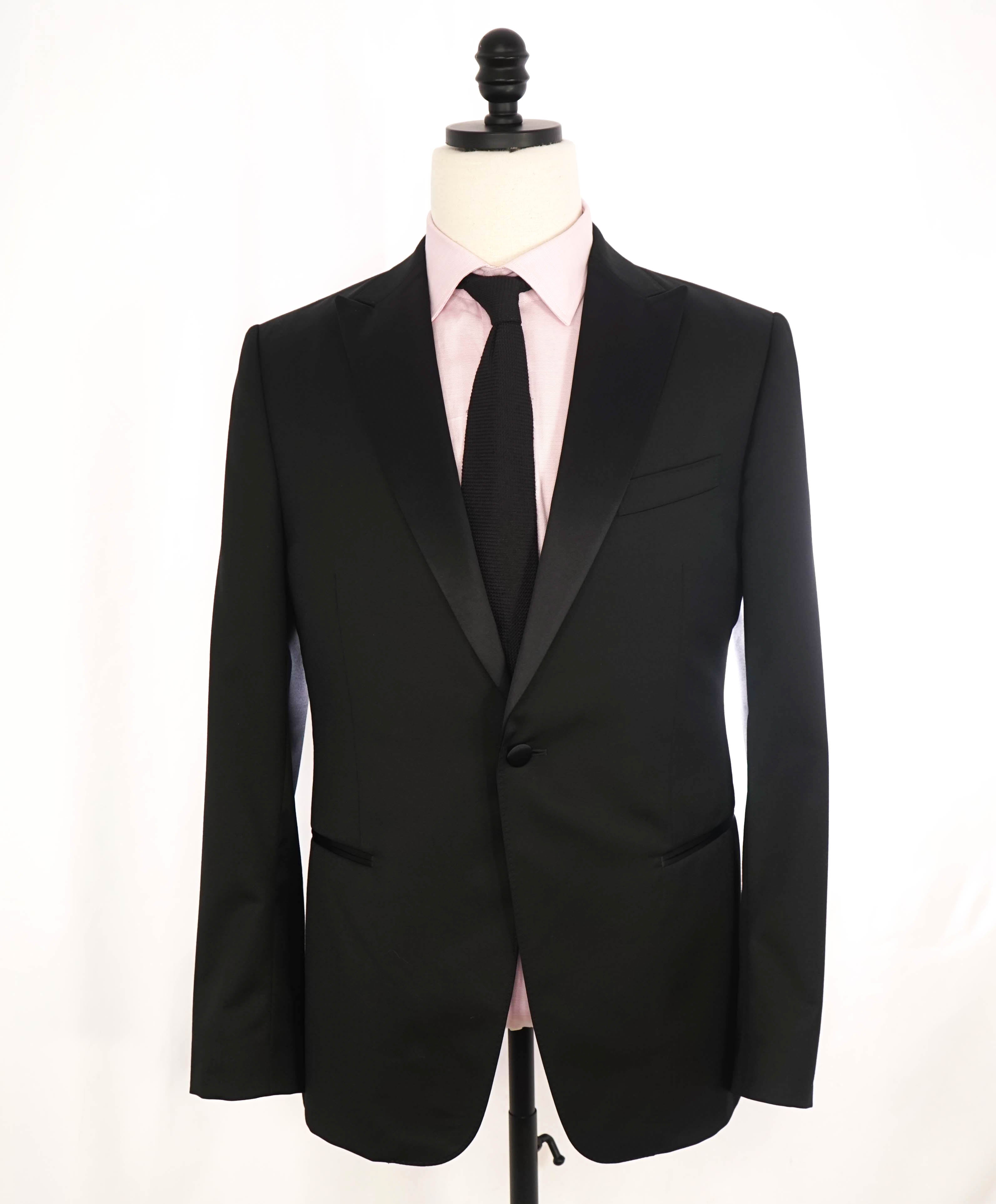 $1,570 Z ZEGNA - Black Peak Lapel 1-Button 2-Piece Tuxedo - 40R