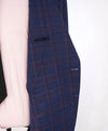 $1,895 CANALI - "KEI" Pink & Blue Pure Wool Textured Blazer - 46R US