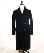 $4,250 GIORGIO ARMANI - Long Velvet Double Breasted Peak Lapel RUNWAY Coat - 38R