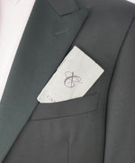 $2,195 CANALI - Black *CLOSET STAPLE* Peak Lapel Tuxedo Suit - 48L