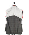 $3,795 ISAIA - Gray Windowpane Base "Dustin" Semi Lined Skinny Fit Suit - 40R 8Drop