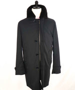 $6,850 BRIONI - Water Repellent FUR COLLAR / CASHMERE Lined LOGO Coat  - L