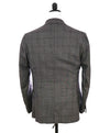 $3,795 ISAIA - Gray Windowpane Base "Dustin" Semi Lined Skinny Fit Suit - 40R 8Drop