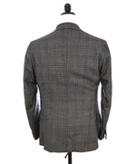 $3,795 ISAIA - Gray Windowpane Base "Dustin" Semi Lined Skinny Fit Suit - 40R 8Drop