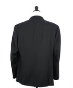 $1,995 EMPORIO ARMANI -Super 130's  “G LINE” Black 2-Btn Solid Suit - 46R