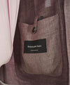 $2,695 ERMENEGILDO ZEGNA - *Crossover* PASTEL PINK MOP Wool/Silk/Linen Blazer - 46R