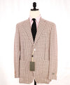 $1,895 CANALI - "KEI" Pink & White Wool/Linen Textured Blazer - 42R US