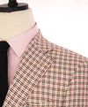 $1,895 CANALI - "KEI" Pink & White Wool/Linen Textured Blazer - 42R US