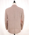 $1,895 CANALI - "KEI" Pink & White Wool/Linen Textured Blazer - 42R US