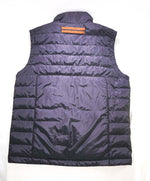 $2,495 ZEGNA - Black Quilted Logo Tab Vest - M