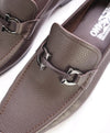 $850 SALVATORE FERRAGAMO - “GRANDIOSO" Gancini Bit Loafer Brown Leather - 10.5 EE