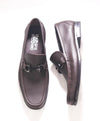 $850 SALVATORE FERRAGAMO - “GRANDIOSO" Gancini Bit Loafer Brown Leather - 10.5 EE