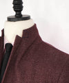 BRANDO - By Luigi Bianchi Patch Pocket Burgundy Flannel MOP Blazer - 38R