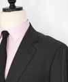 $3,795 GIORGIO ARMANI - "SOHO" Dark Gray Classic Canvassed SILK Suit - 46R